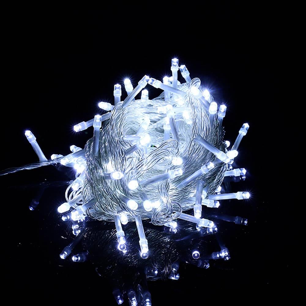 Гірлянда 300 LED Діод 30 м 8 режимів прозора ізоляція White