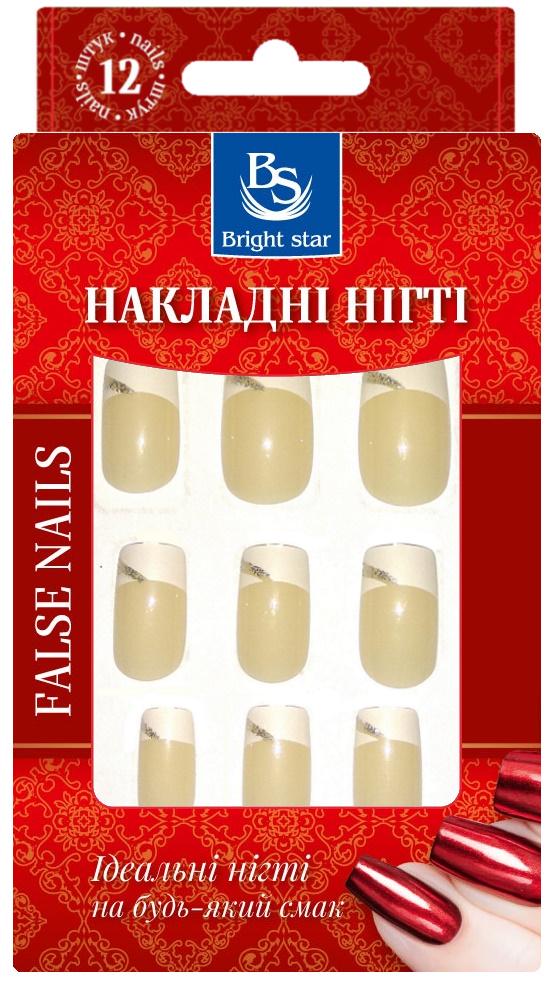 Ногти накладные Bright Star с рисунком в упаковке 12 шт. (LRN-756-06)