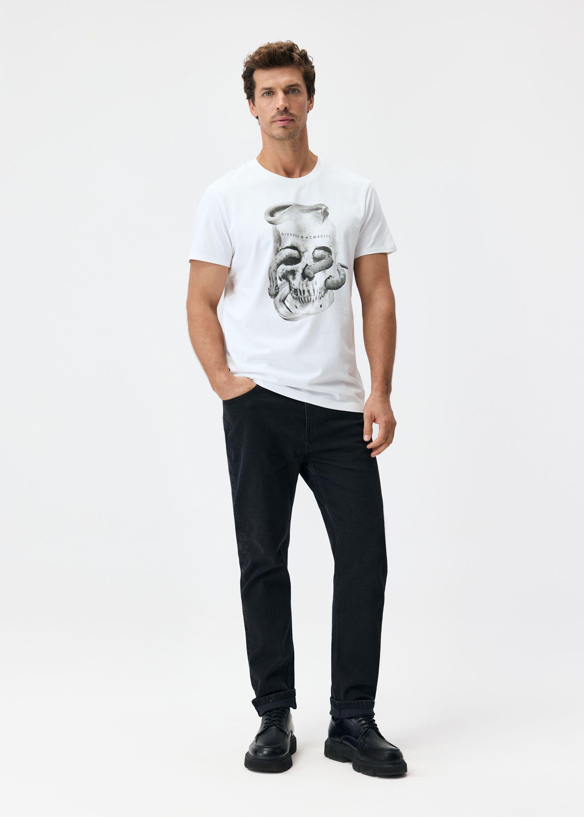 Футболка мужская Diverse PRM SK 02 2XL Белый (5905384210104)