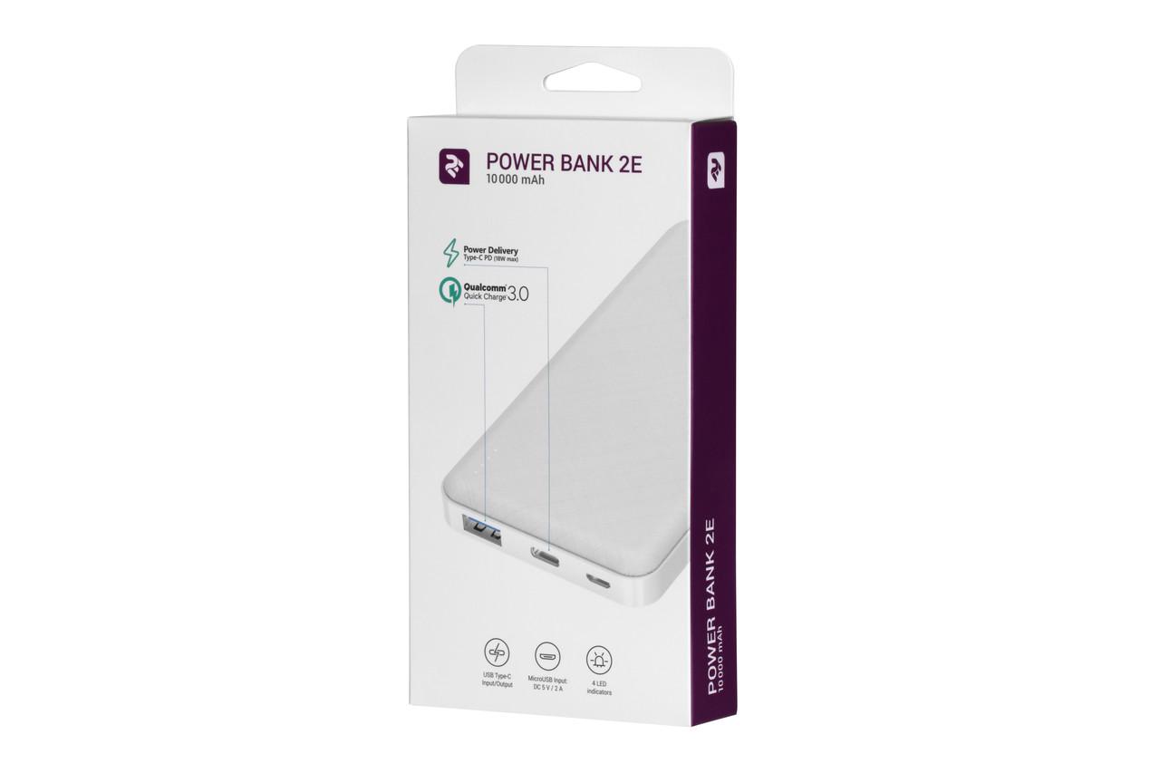 УМБ Power Bank для телефона 2Е 10000 мАч Белый (2E-PB1019AQC-WHITE) - фото 5