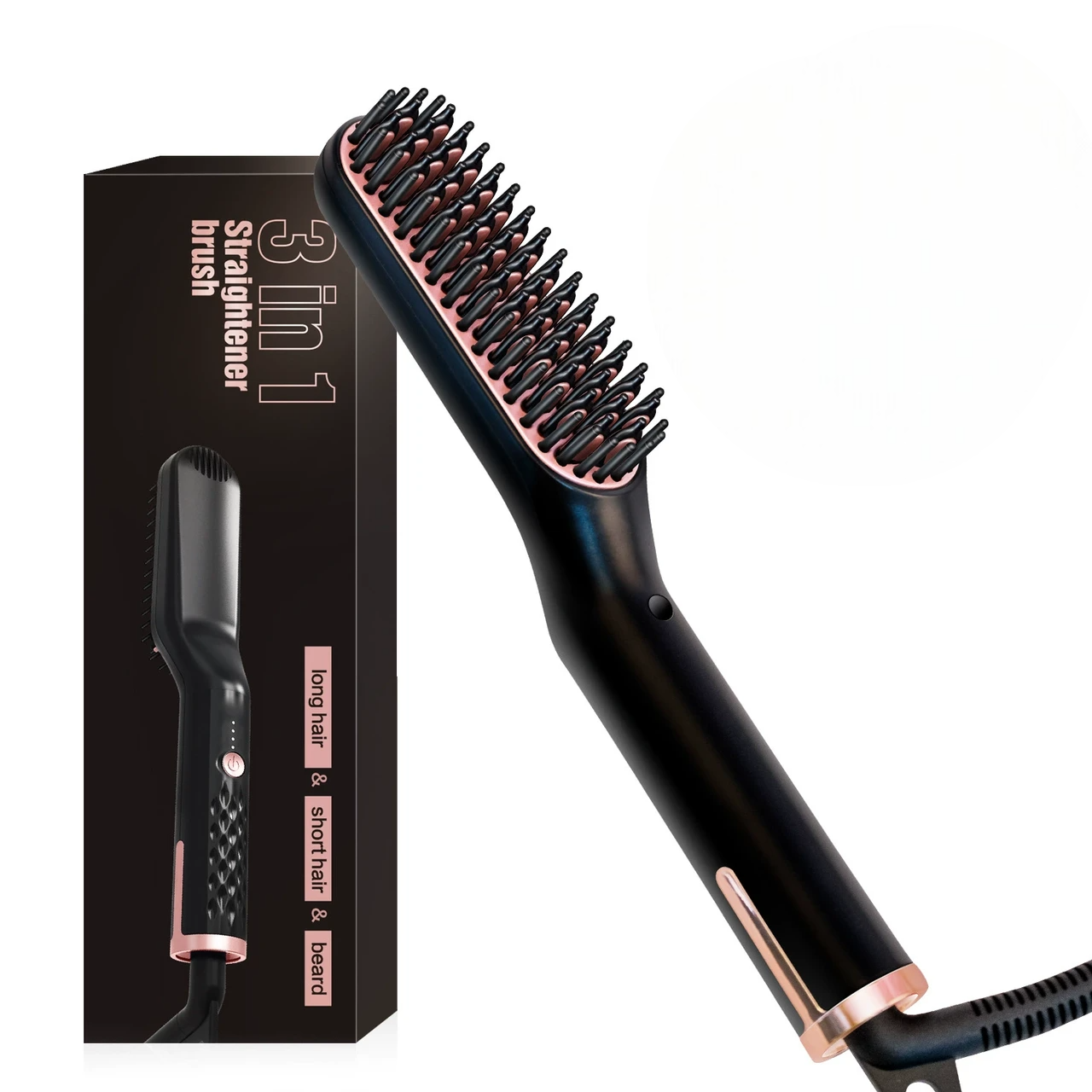 Выпрямитель для бороды керамический 3в1 beard & hair straightener (2530334254)