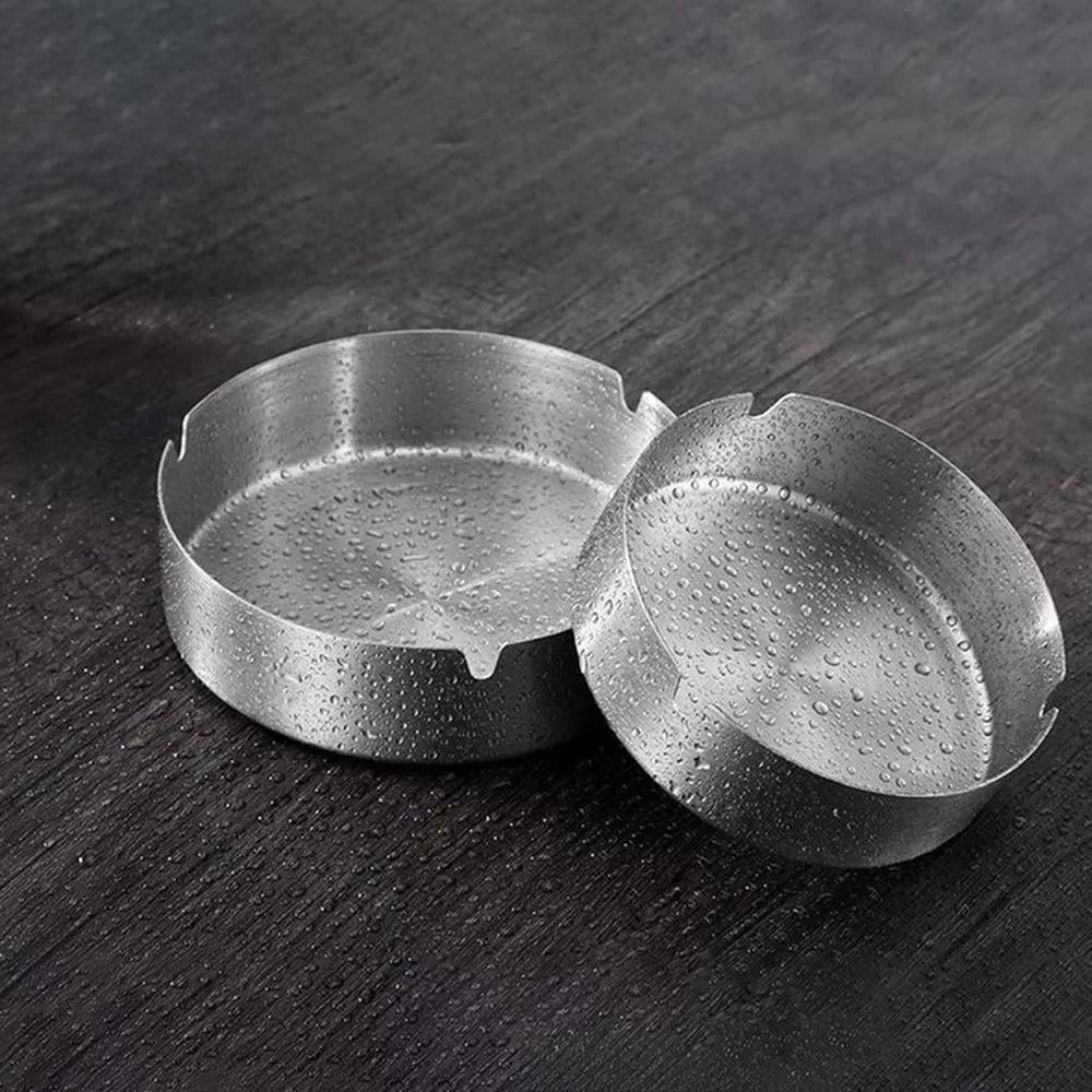 Попільничка для цигарок металева 10 см Сріблястий - фото 10 Попільничка для цигарок металева 10 см Сріблястий - фото 10