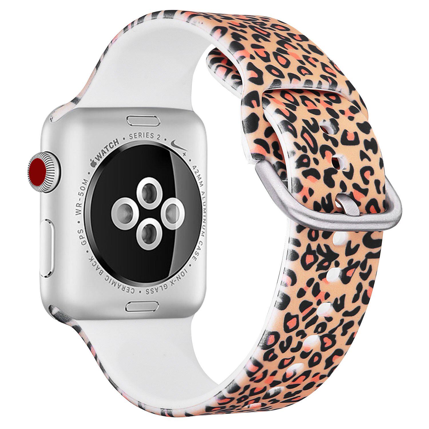 Женский силиконовый ремешок для Apple Watch Гепард 38-40 мм