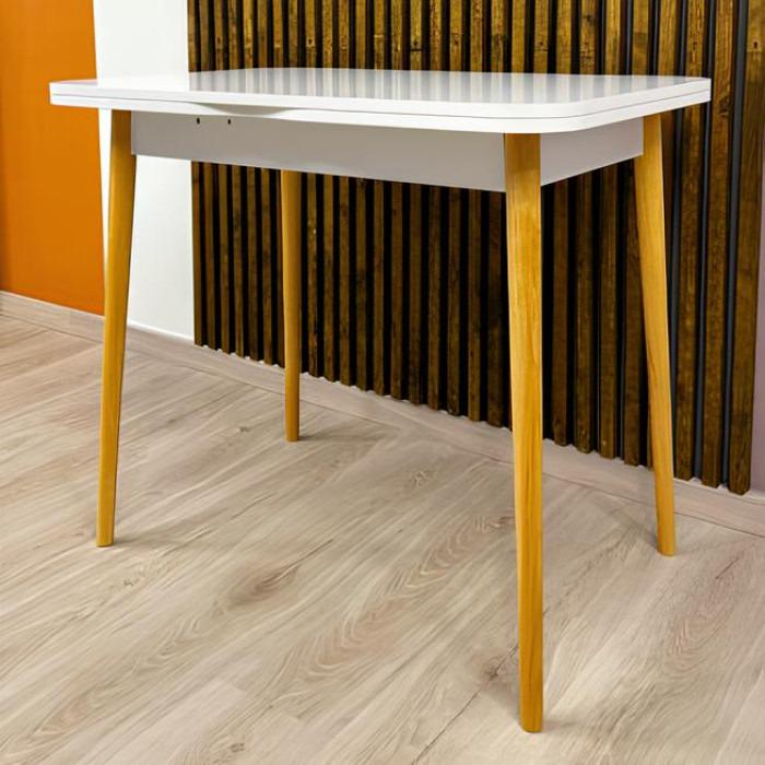 Стол обеденный раскладной Майами-3 1200x900x745 мм Белый - фото 4 Стол обеденный раскладной Майами-3 1200x900x745 мм Белый - фото 4