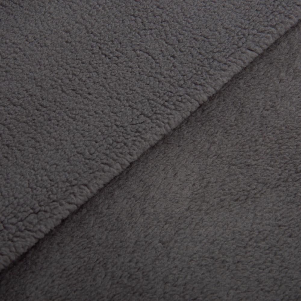 Ткань флис премиум Тедди 360 г/м2 140 см Серый (26624) - фото 2