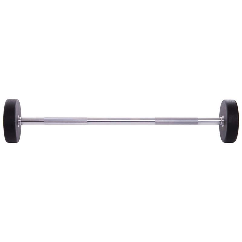 Штанга фиксированная прямая Urethane Barbell Zelart TA-2689 25 кг Зелено-черный (58363124) - фото 2