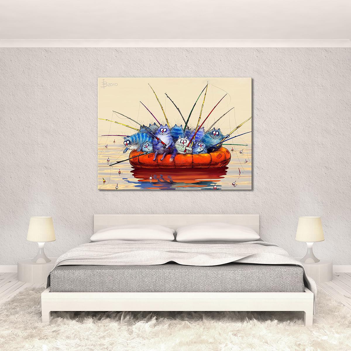 Модульная картина Утренняя рыбалка 1 модуль 50x75 см