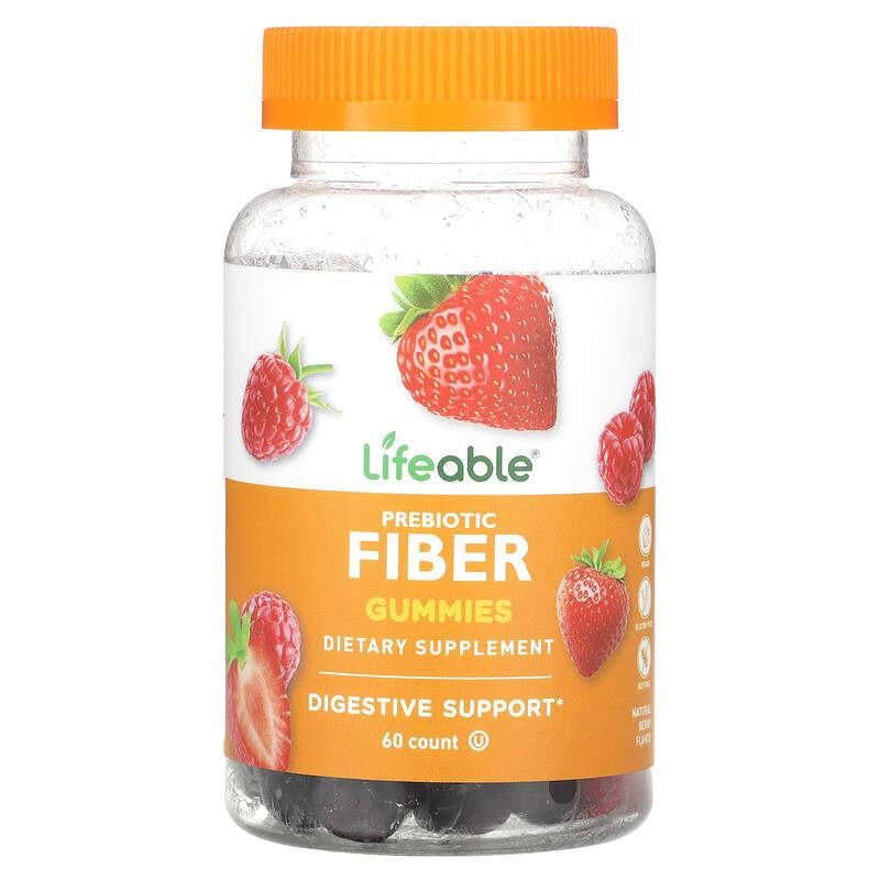 Пребіотична Клітковина Lifeable Prebiotic Fiber Gummies смак ягід 60 мармеладок