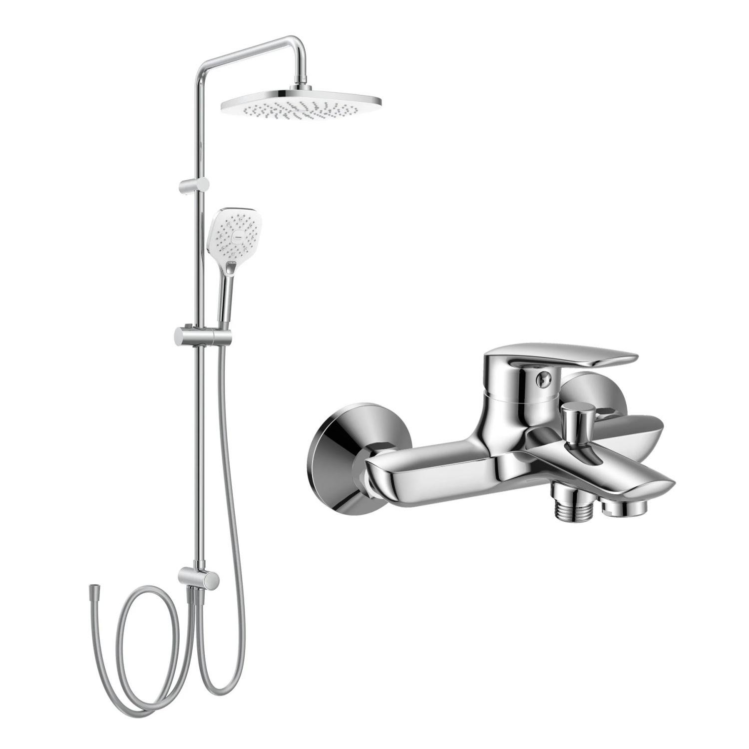 Душова система із змішувачем Imprese PRAHA new/BILA DESNE SET20230918 Хром (210230)
