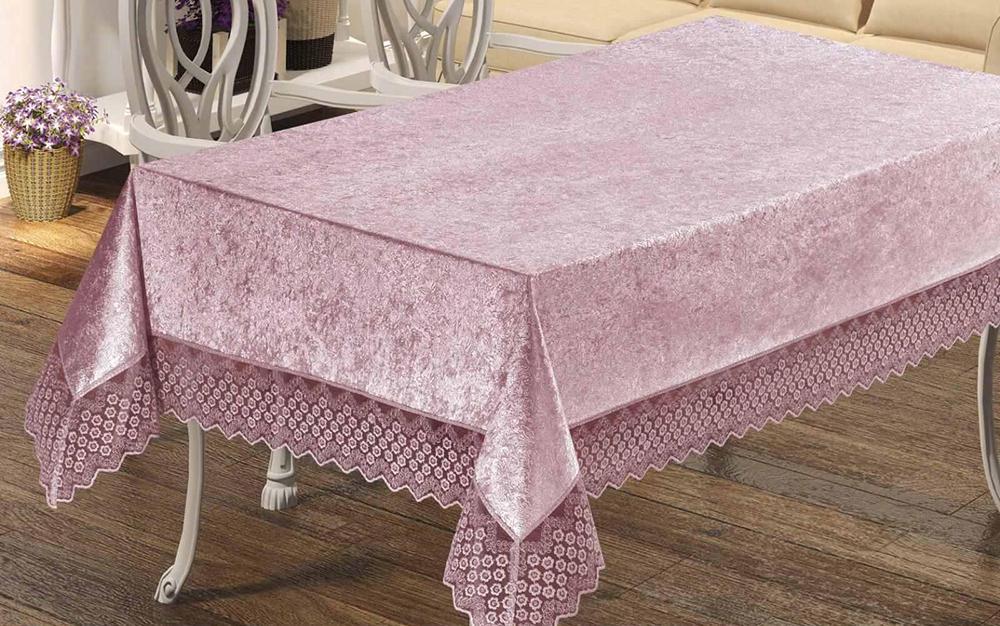 Скатерть велюровая Maison Royale 160x300 Nazende Powder (01MR36P160300K03)