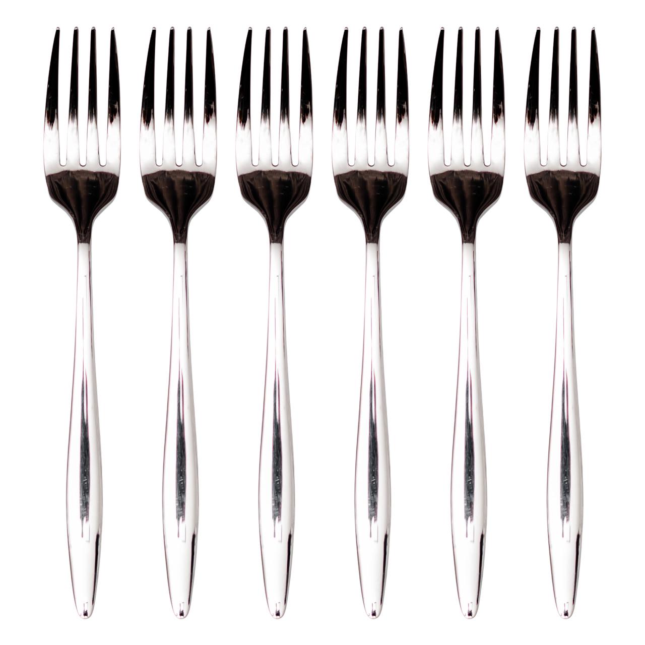 Набор десертных вилок 6 предметов 14 см Серебреный (HP-8-30) - фото 2