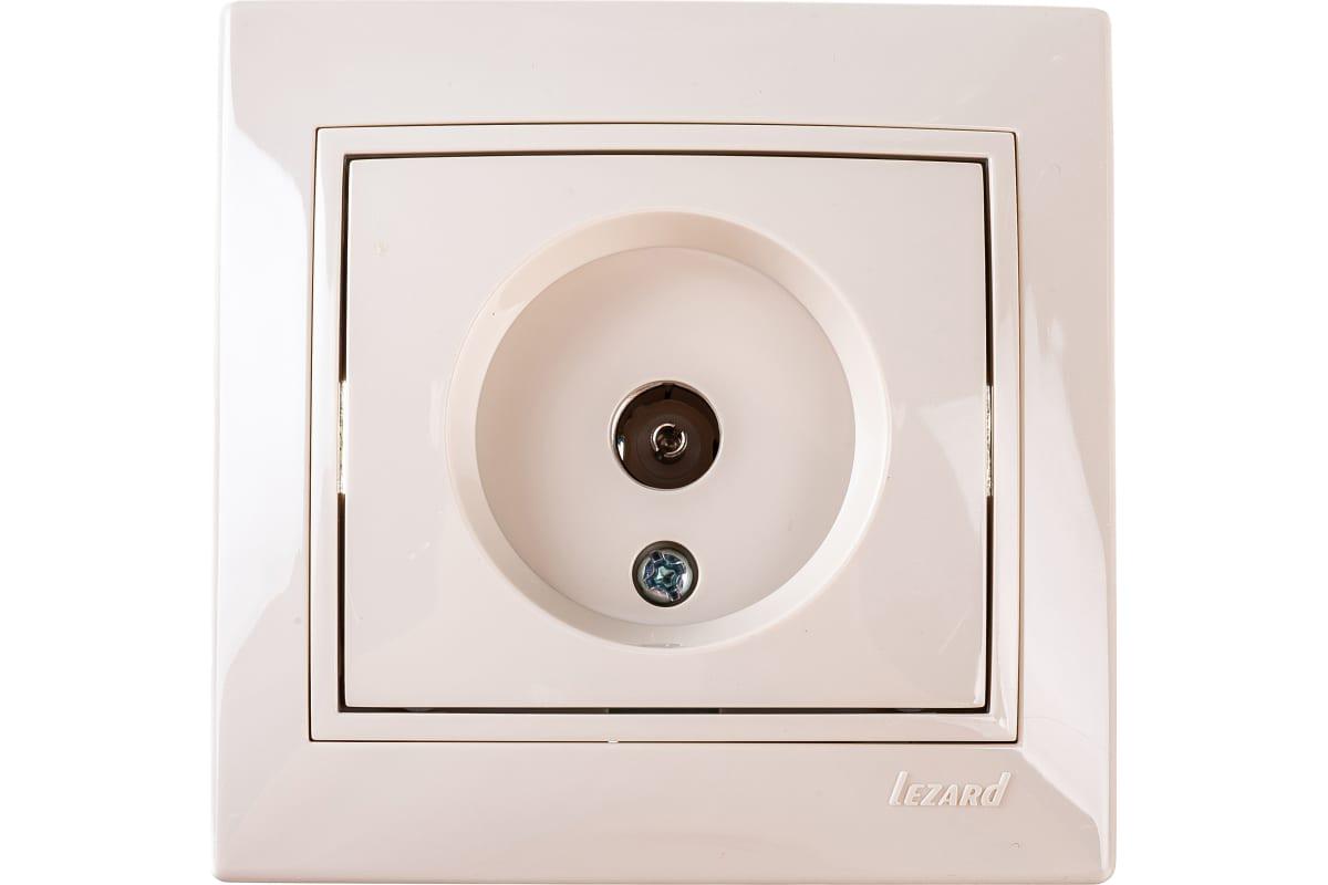 Розетка TV кінцева Lezard Mira Кремовий