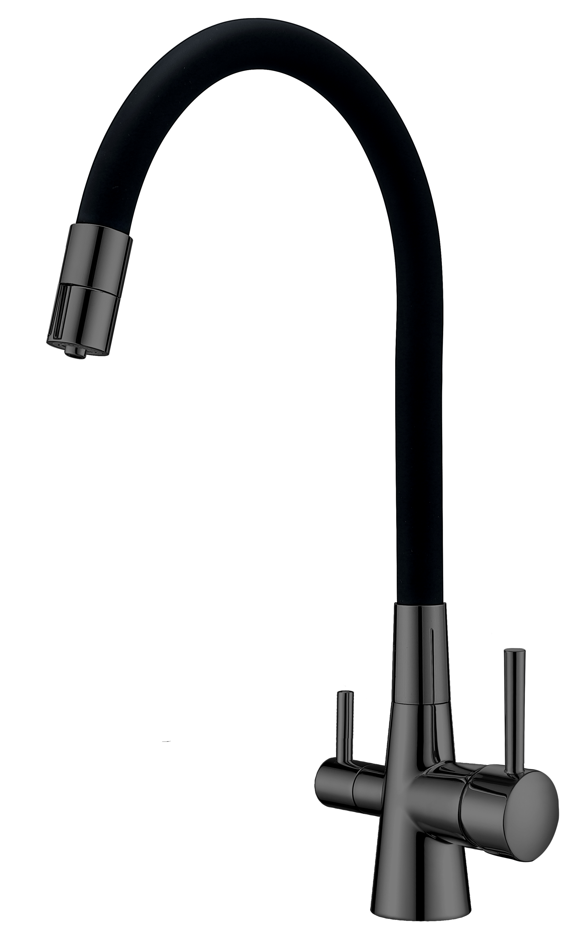 Смеситель кухонный комбинированный FKM 3126 SS Flex Nano Graphite (8231.401.1710)
