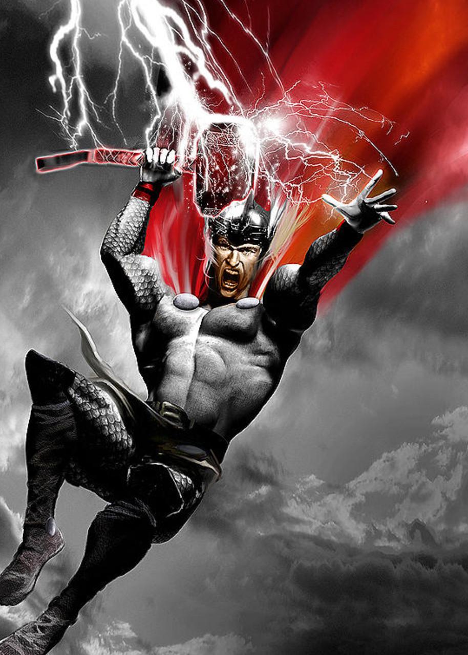 Картина постер Gee! Thor Тор молния 40х60 см TR.09.035