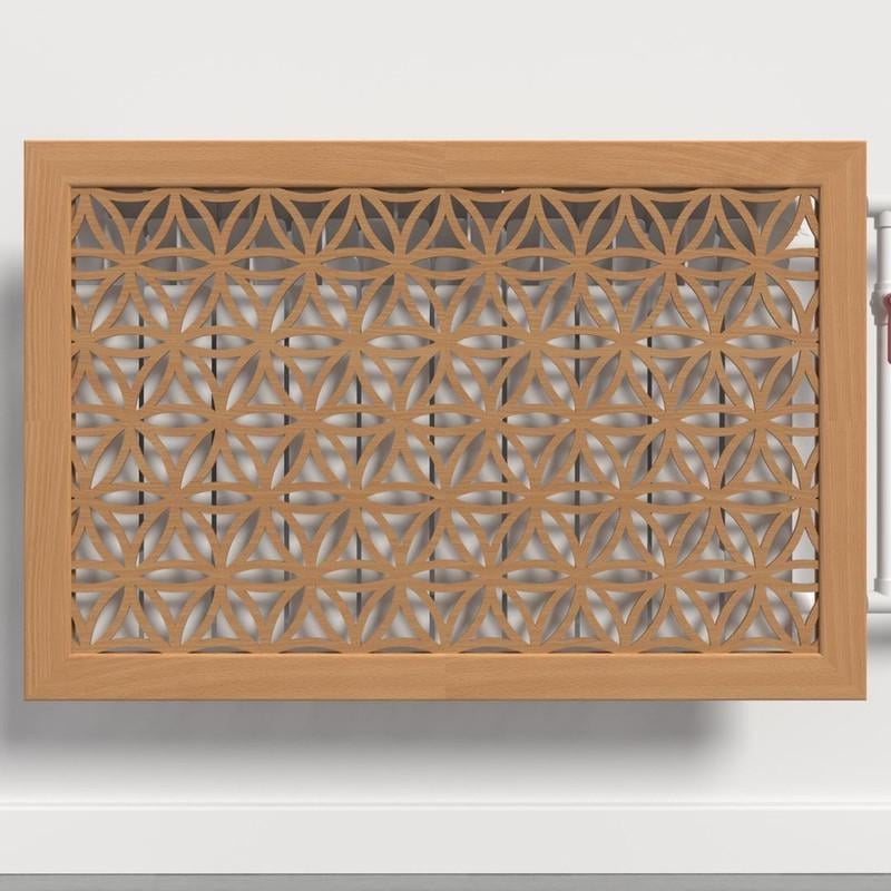 Решетка-экран на батарею SMARTWOOD 300 мм Бук Бавария (R21161105)