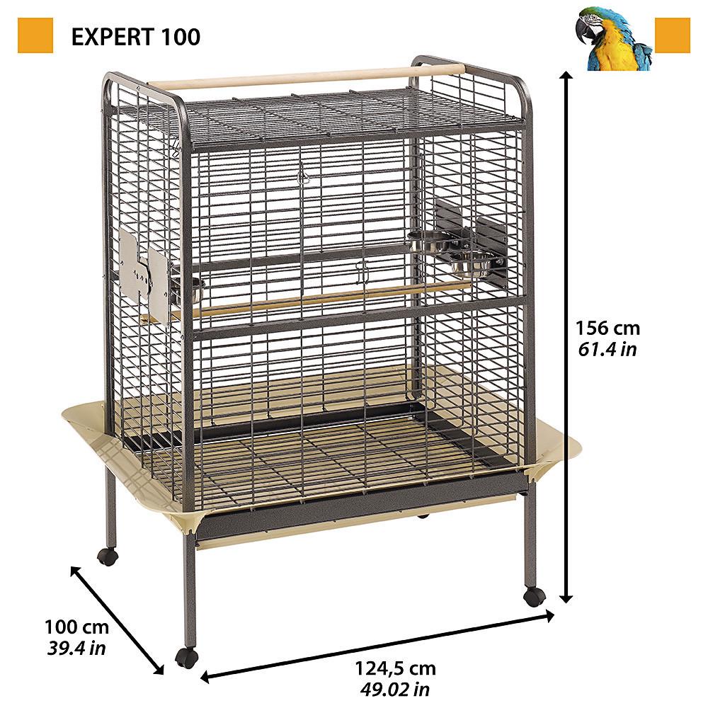 Вольєр для папуг та інших птахів Ferplast Expert 100 124,5x100x156 см (55042521) - фото 6