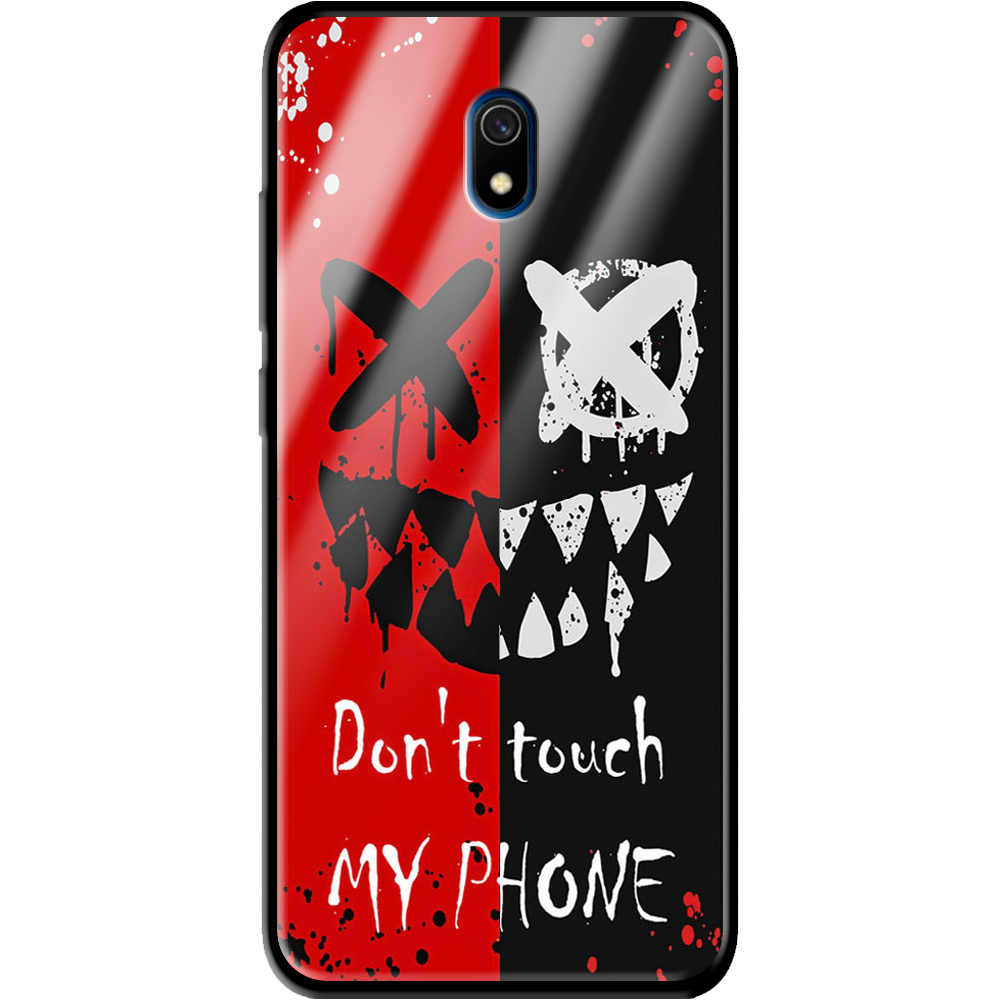 Чехол BoxFace Xiaomi Redmi 8A Bad Smile Черный силикон со стеклом (38341-up2468-39409)