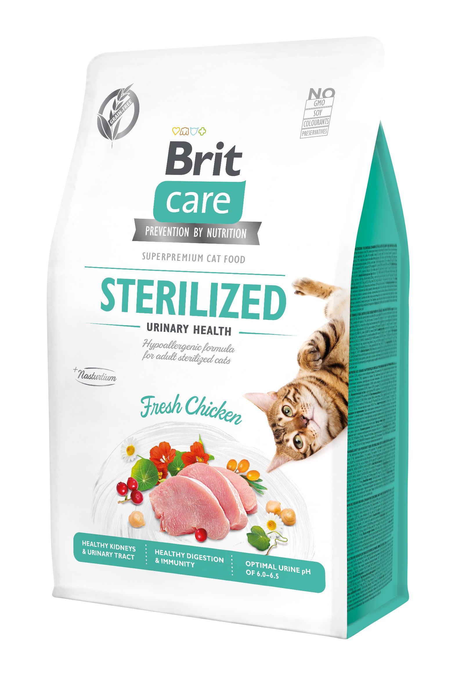 Корм сухой Brit Care Cat GF Sterilized Urinary Health 400 г