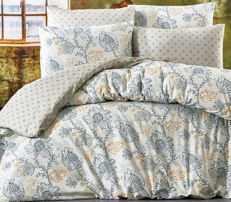 Комплект постельного белья Nazenin Valencia Bej полуторный ранфорс (SA-6149)