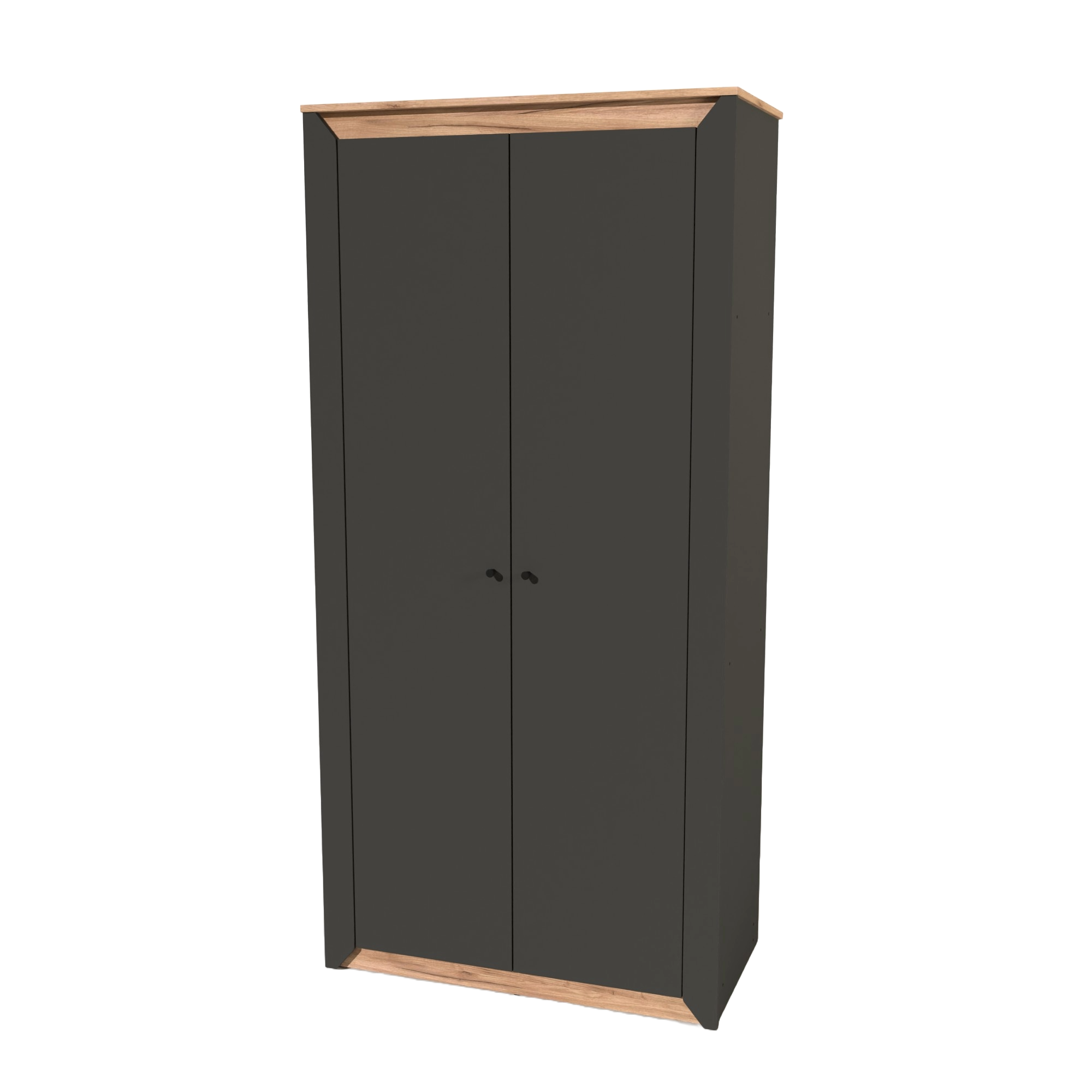 Шкаф Everest Нордик 990х498х2050 мм Дуб крафт золотой/Графит (11189) - фото 1