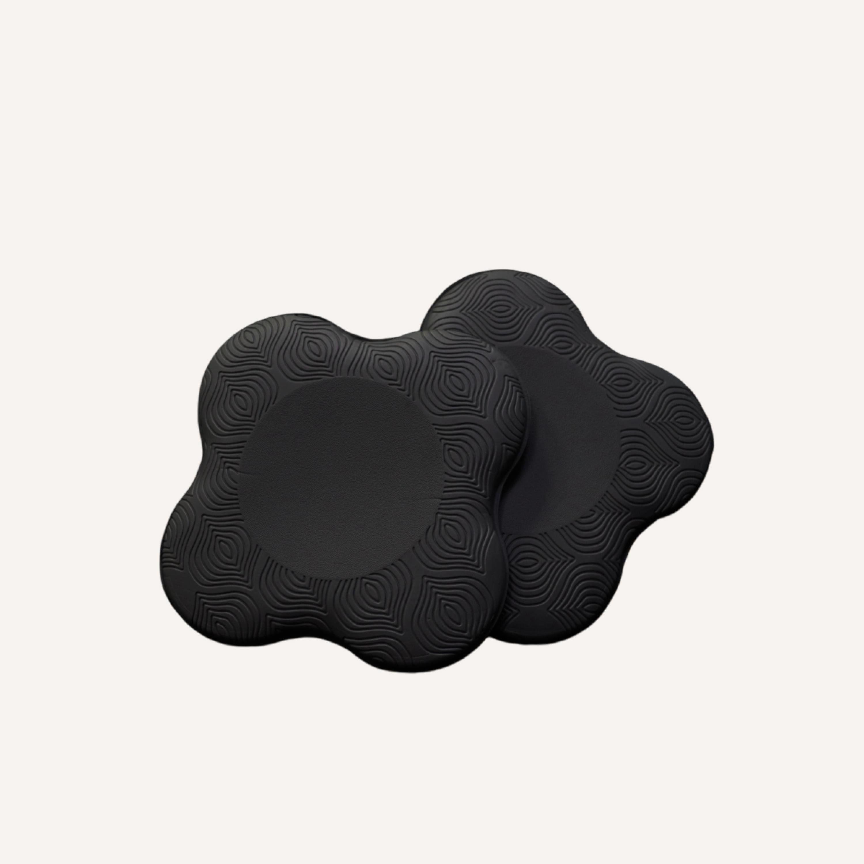 Подставки под колени и локти для йоги и фитнеса 20х20х2 см2 шт. Черный (П4)