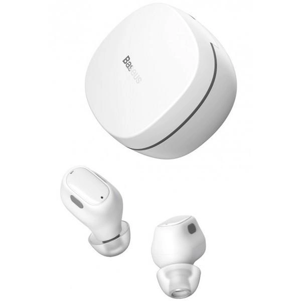 Наушники беспроводные Baseus Encok True Wireless Earphones WM01 TWS Bluetooth White (401240421)