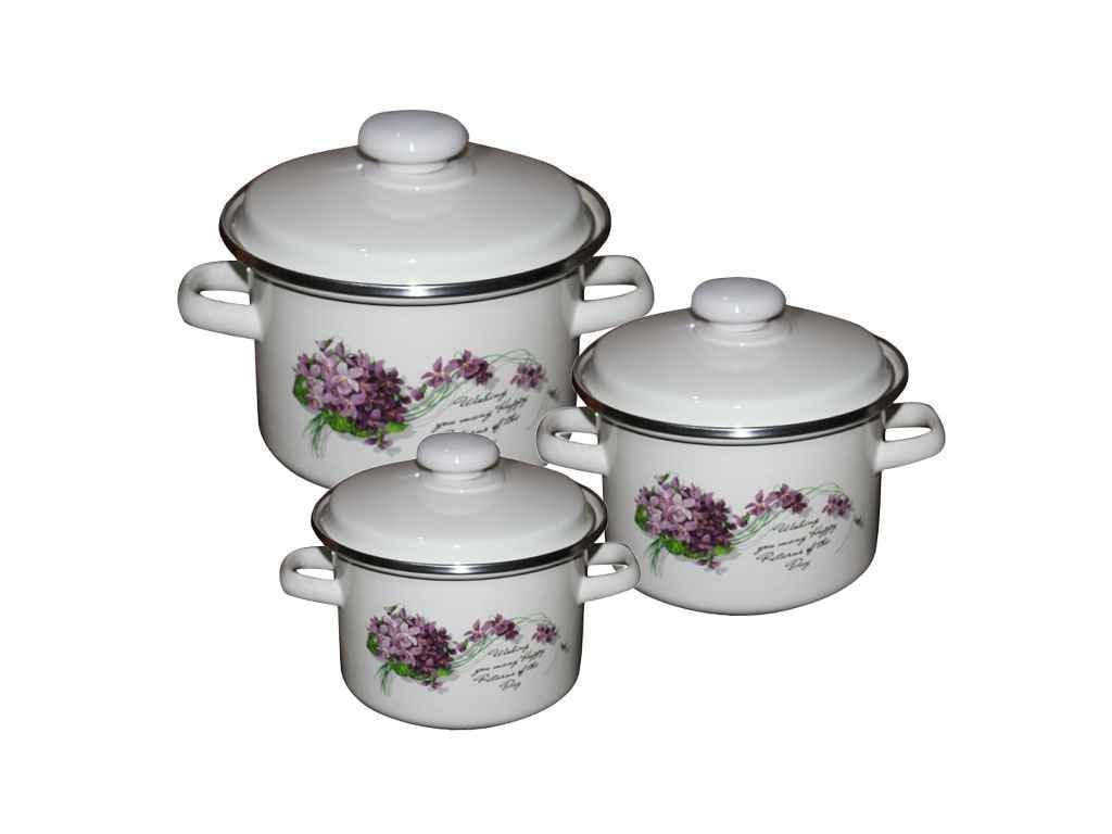 Набор посуды Idilia 3 пр. I732 Виола Молочный (993173)