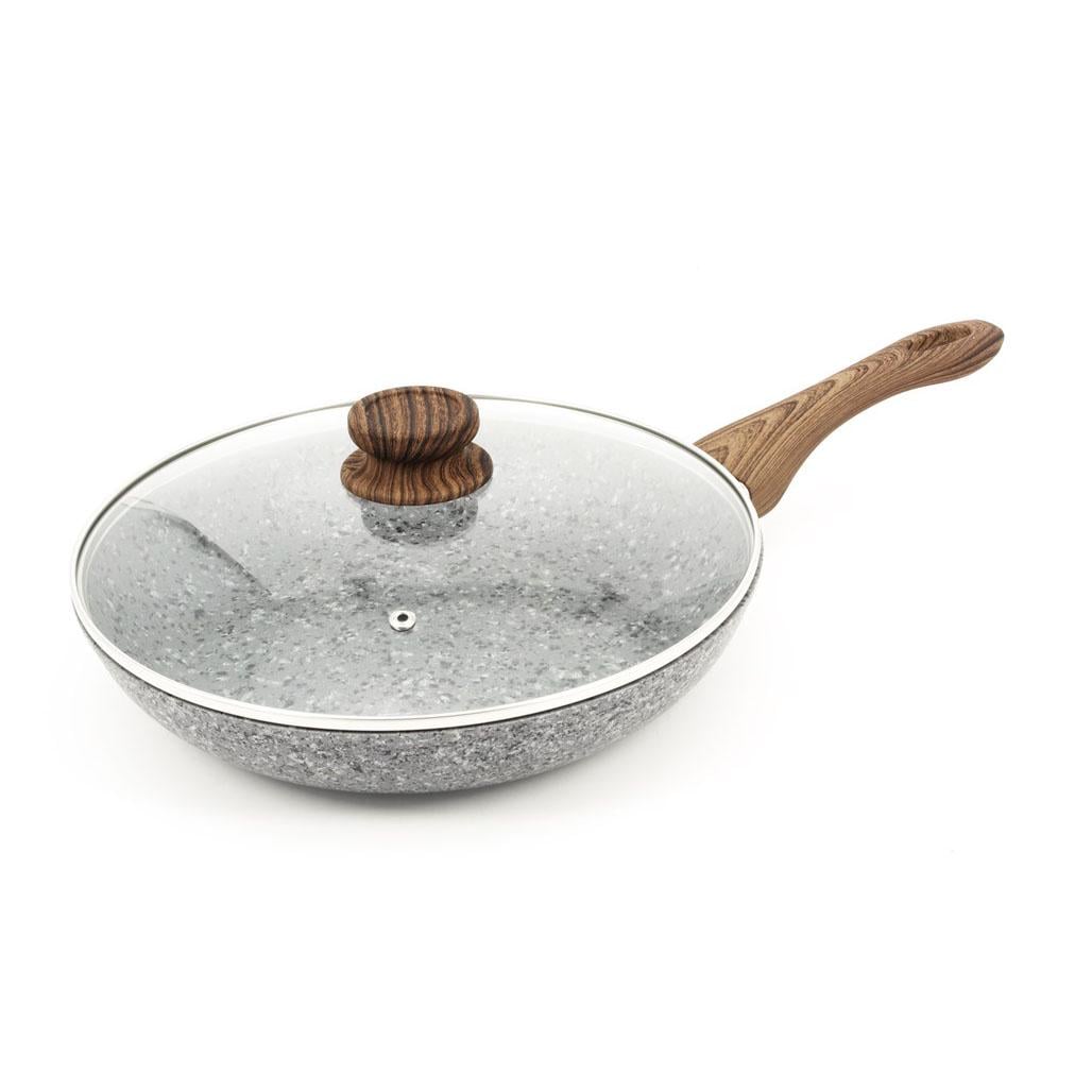 Сковорода с крышкой STYLEBERG гранитное покрытие 22 см (2992)