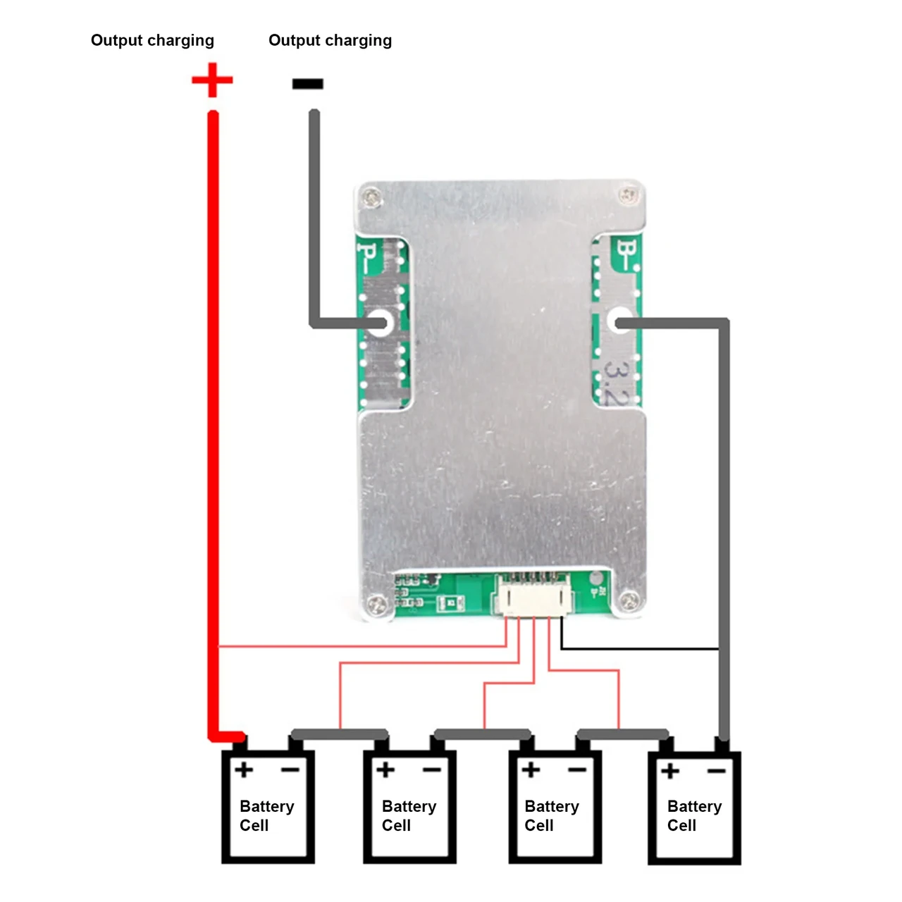 Батарея акумуляторна BMS LiFePO4 4S-12V120A - фото 10