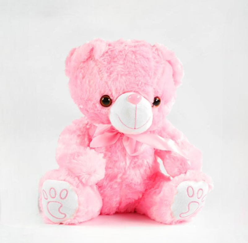 М'яка іграшка Ведмежа підсвічується 32 см Рожевий (12934144)