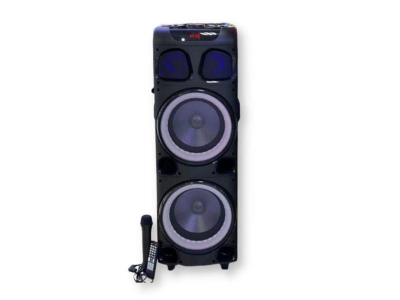 Акустическая система XPRO QS-1010 аккумуляторная 150 Вт USB/SD/FM радио/Bluetooth/микрофон/ДК (QS-1010)
