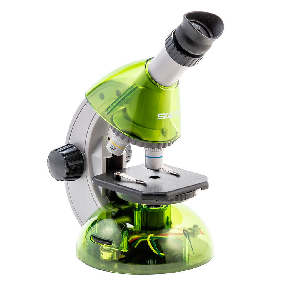 Микроскоп детский SIGETA MIXI 40x-640x Зеленый (2537374973)