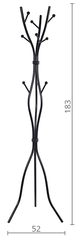 Вішалка для підлоги кактуси з металу АКЛАС Сакура VKY-60 Чорний (00164107) - фото 2