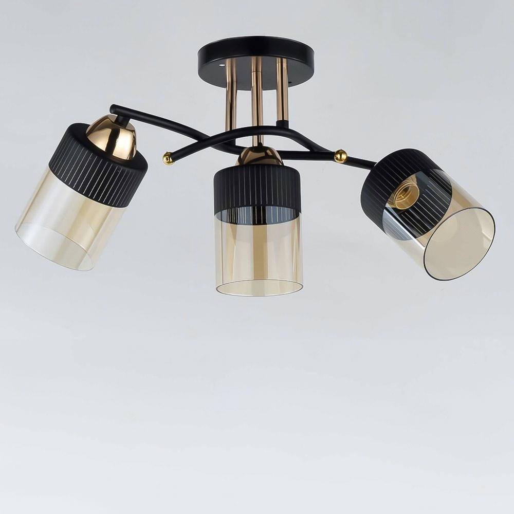Люстра потолочная Light House SRS-19026/3 Черный с золотым