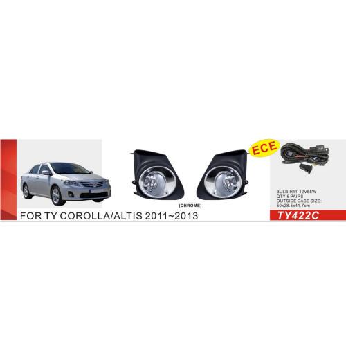 Фары дополнительные DLAA для Toyota Corolla 2010-13 H11 12 V 55 W (TY-422C) - фото 2