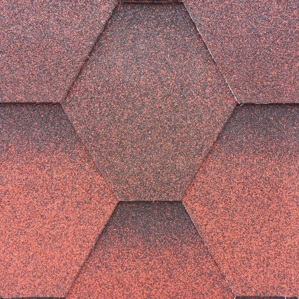 Битумная черепица Aquaizol Мозаика ЭКО 3,0 м2 Красный (29636467)