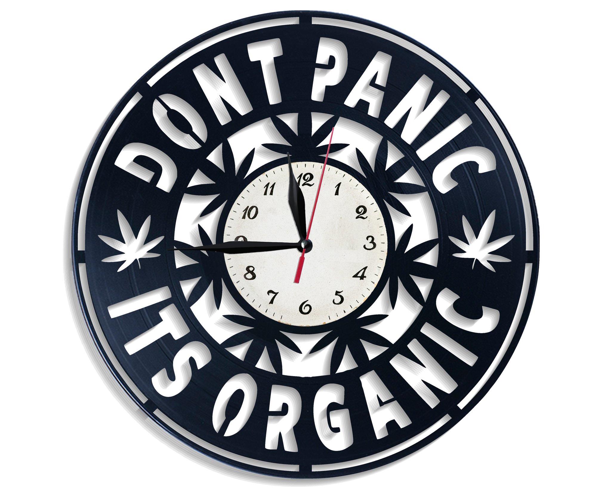 Часы настенные Конопля 2729 из виниловой пластинки