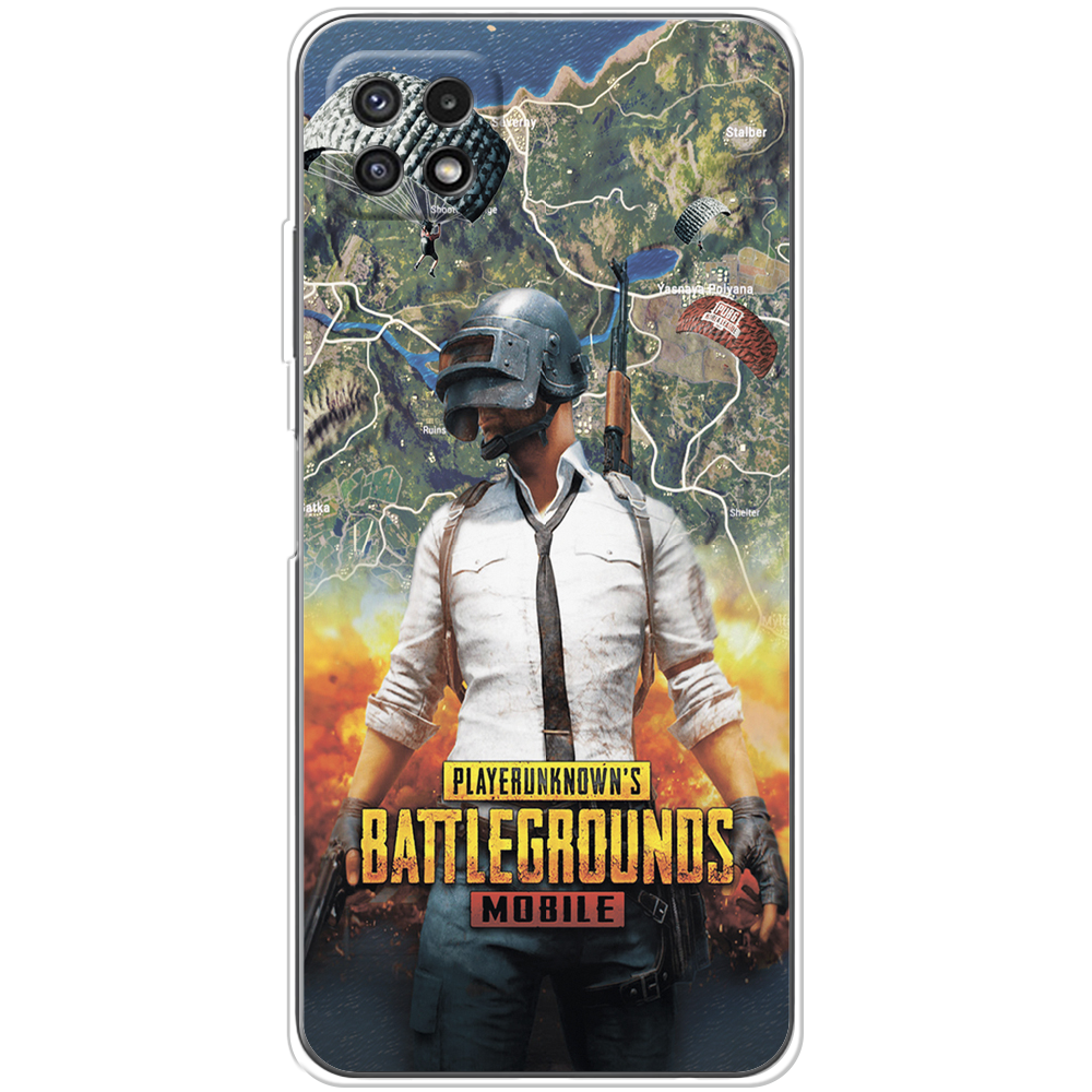 Чехол BoxFace Samsung Galaxy A22 5G (A226) PUBG Mobile Прозрачный силикон (44332-up2309-44332)