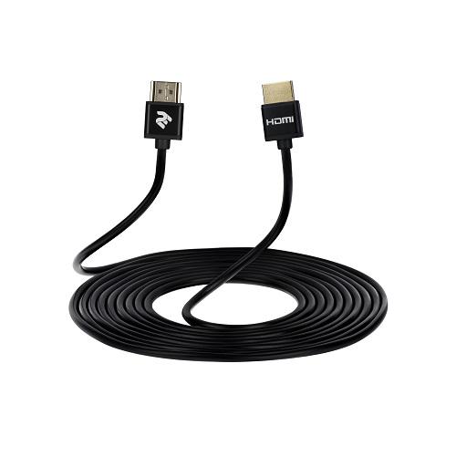 Кабель 2Е HDMI AM/AM Slim High Speed Alumium 2 м Черный (2EW-1119-2m)