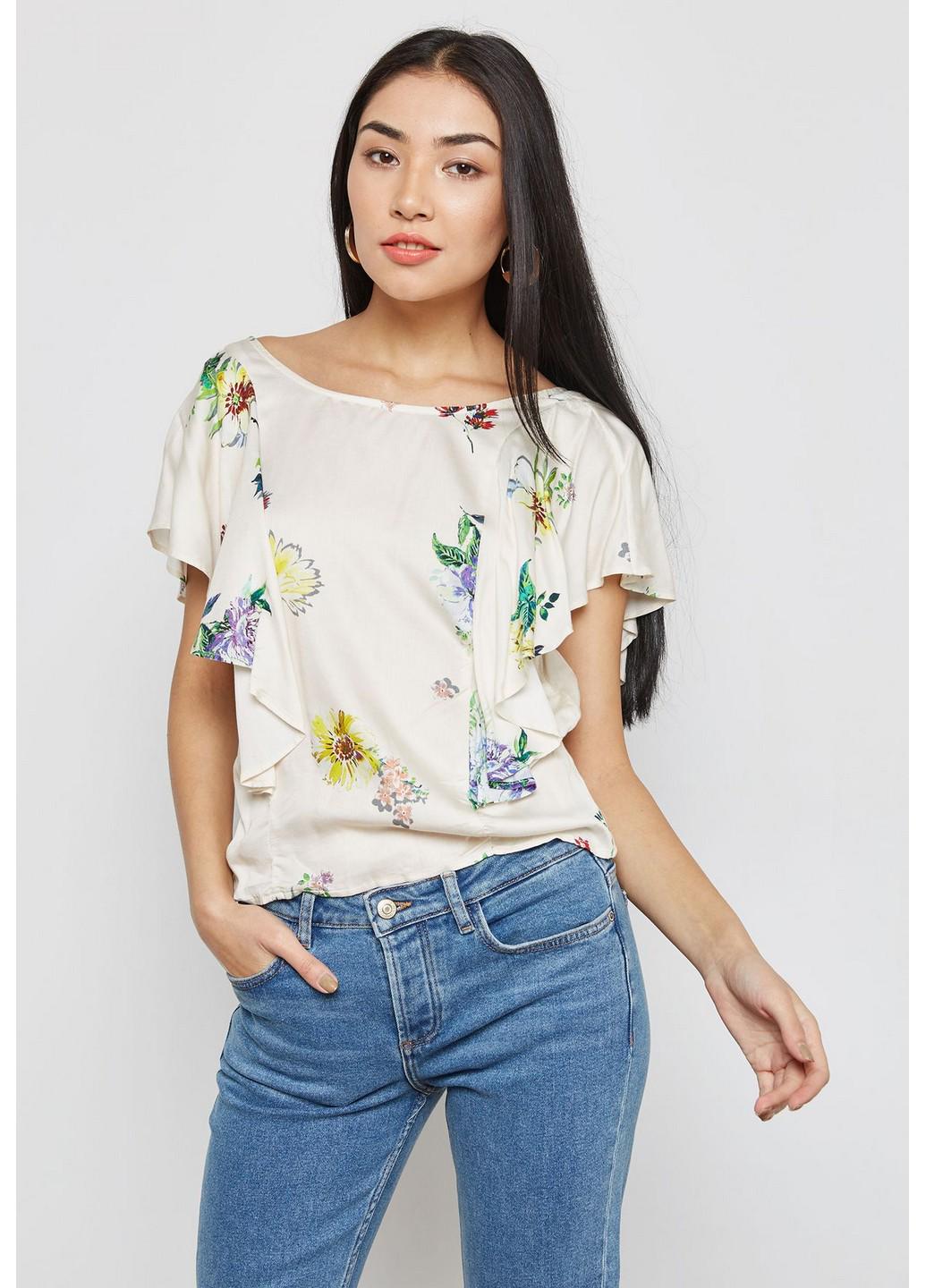 Блузка Mango XS Молочный (2000001057278)