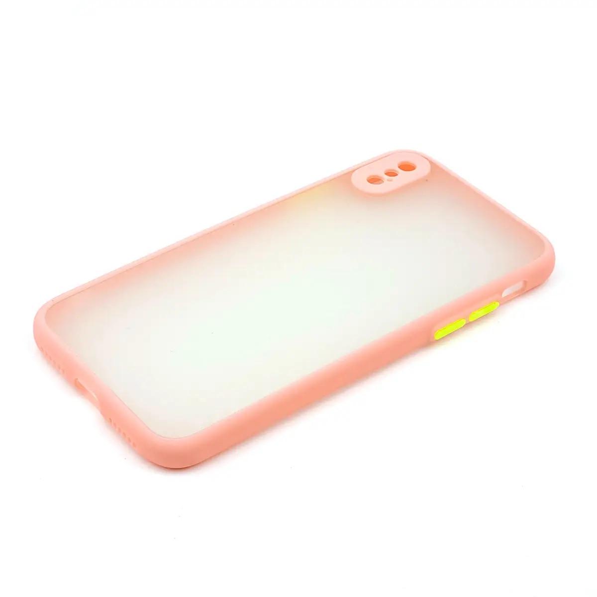 Силиконовый Чехол Накладка Avenger Totu Series Separate Camera Для iPhone X/Xs Pink Силиконовый Чехол Накладка Avenger Totu Series Separate Camera Для iPhone X/Xs Pink