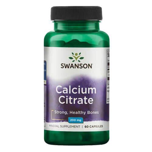 Кальцій Swanson Calcium Citrate 200 мг 60 Caps (SW1188)