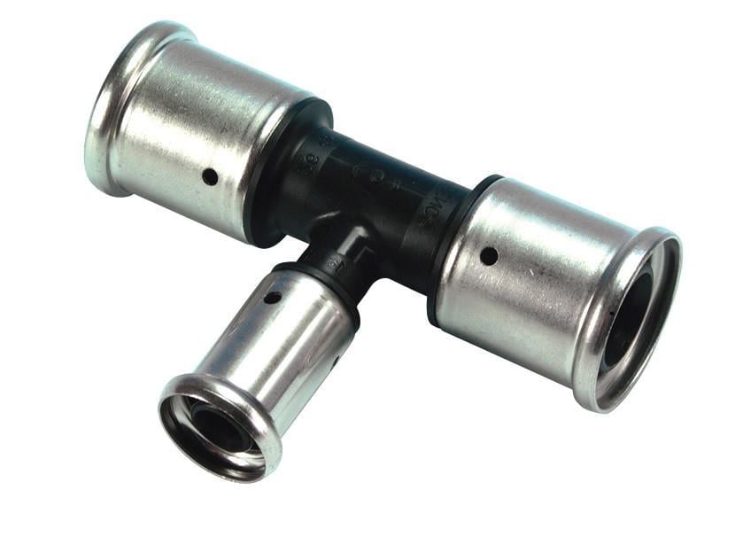 Прес-трійник проміжний пластмасовий HENCO 32х16х32 (10PK-321632)