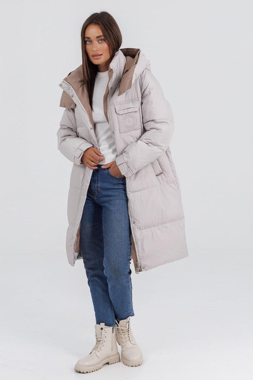 Куртка-пуховик жіноча з ведмедиком р. 44 Молочний (LD-716a/44) - фото 6 Куртка-пуховик жіноча з ведмедиком р. 44 Молочний (LD-716a/44) - фото 6