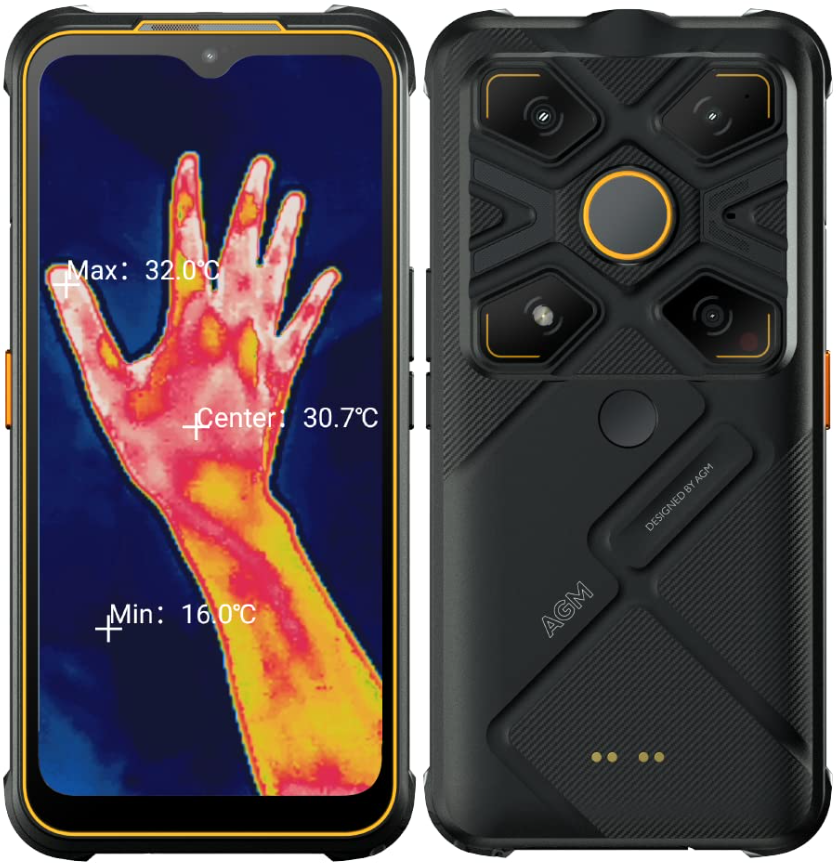 Смартфон AGM Glory G1S 8/128 Гб Night Vision з тепловізором Black (1725260164) - фото 3 Смартфон AGM Glory G1S 8/128 Гб Night Vision з тепловізором Black (1725260164) - фото 3