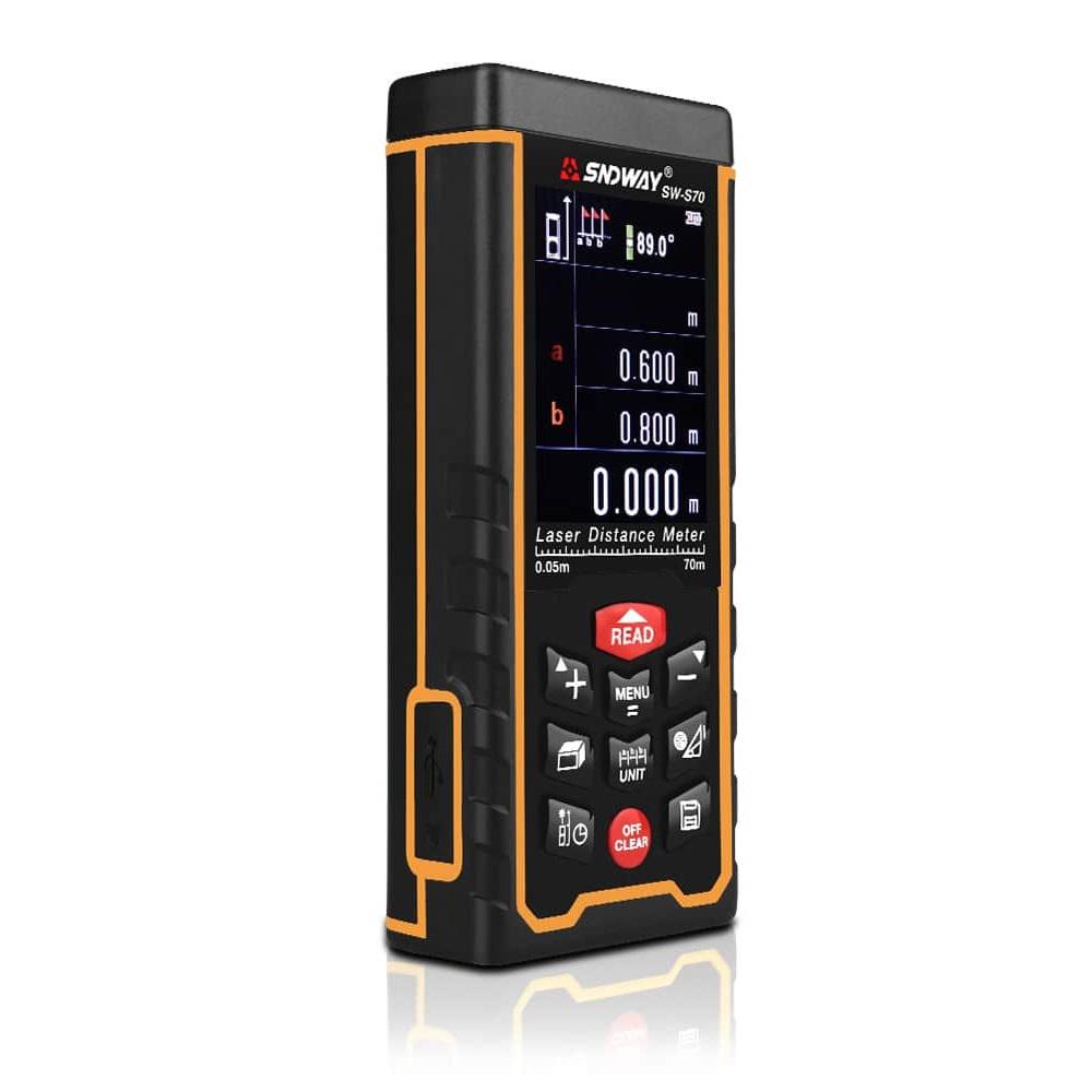 Лазерний далекомір Sndway SW-S70 на 70 м з цифровим рівнем - фото 3 Лазерний далекомір Sndway SW-S70 на 70 м з цифровим рівнем - фото 3