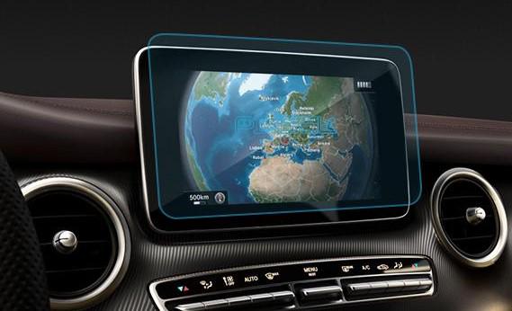 Стекло защитное Pixsel гибридный глянец на монитор Mercedes Benz GLC CLASS 11“ 2019-2022