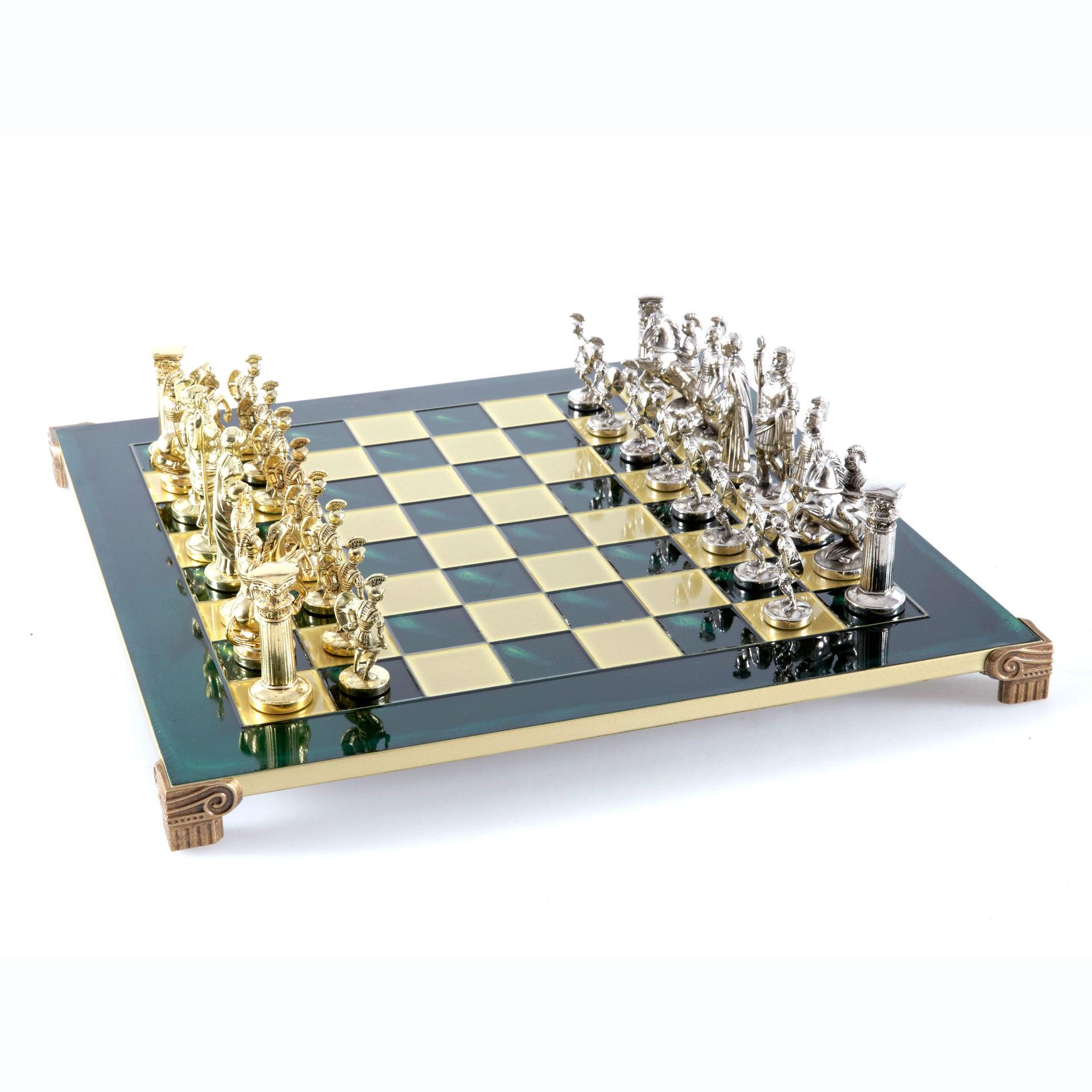 Шахматы Manopoulos Римляне 28х28 см Зеленый (088-0303S)