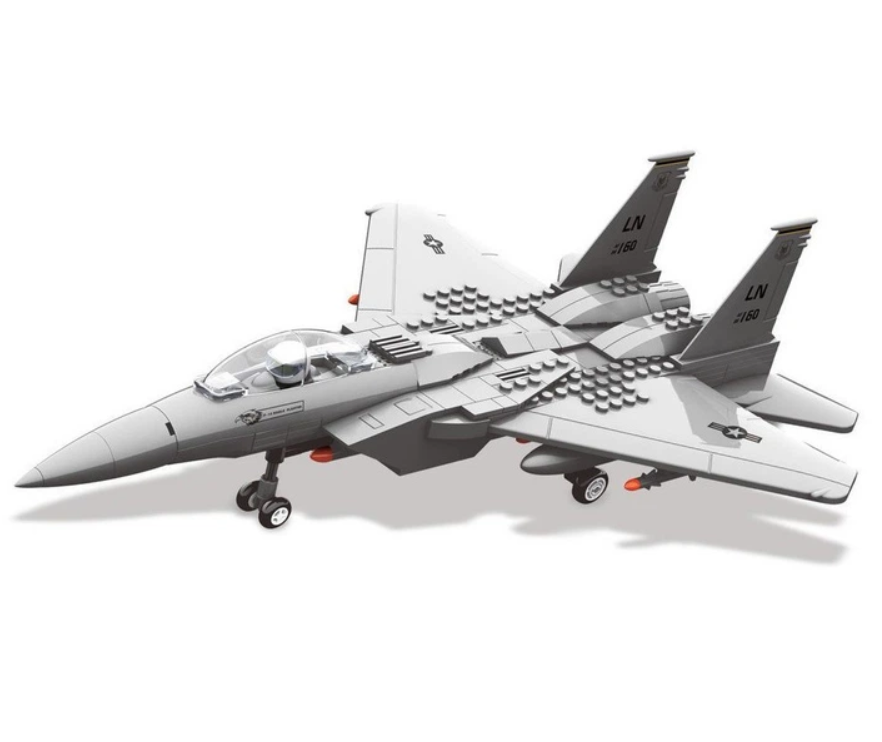 Конструктор Wangeсм F-15 Eagle Fighter Винищувач 262 дет. Сірий (4004)