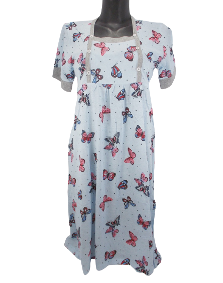 Ночная рубашка женская для кормящих мам Best 01 р. 50 Голубой/Розовый (1431202161) Ночная рубашка женская для кормящих мам Best 01 р. 50 Голубой/Розовый (1431202161)